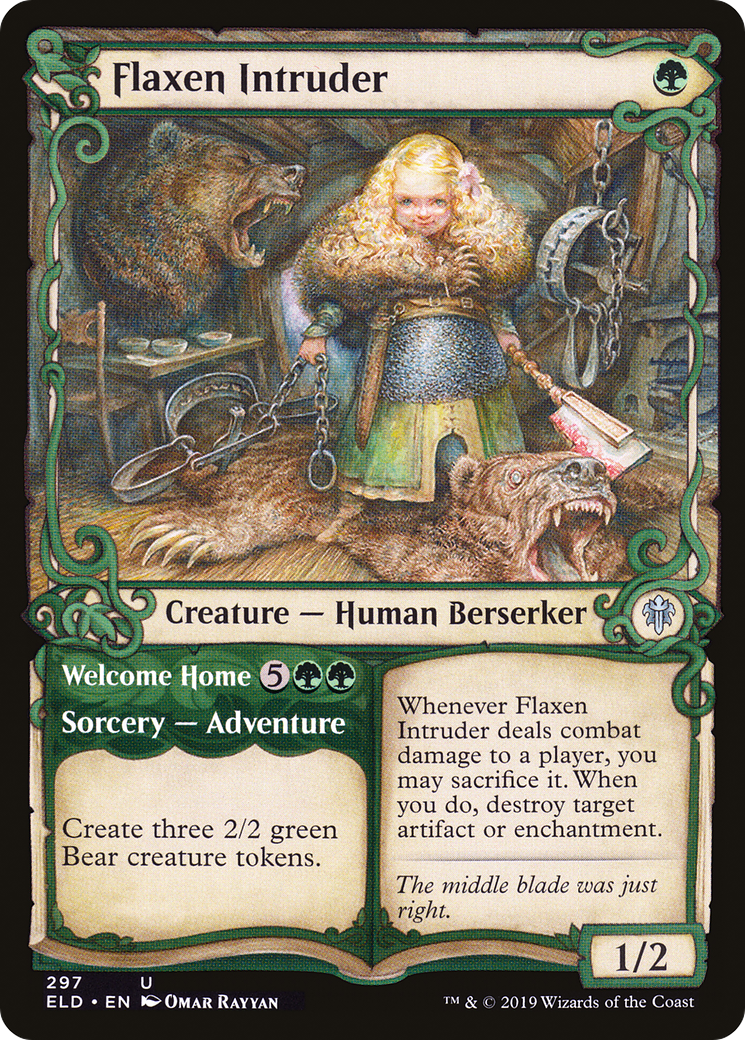 {C} Flaxen Intruder // Welcome Home (Showcase) [Throne of Eldraine][ELD 297]