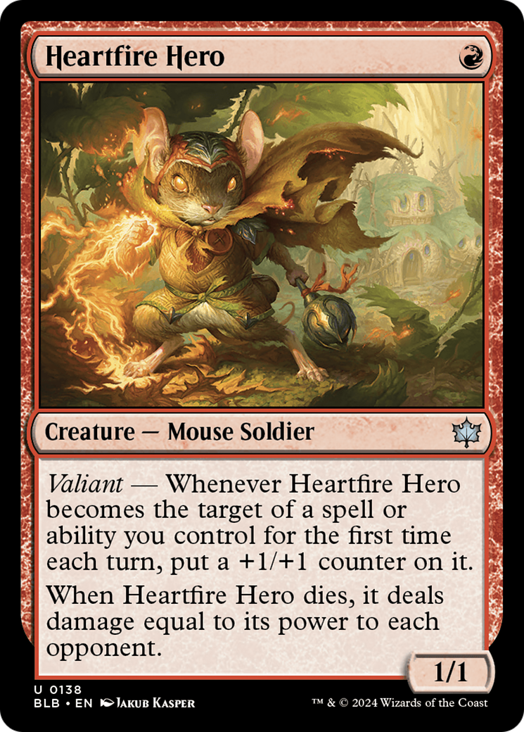 {@C} Heartfire Hero [Bloomburrow][BLB 138]