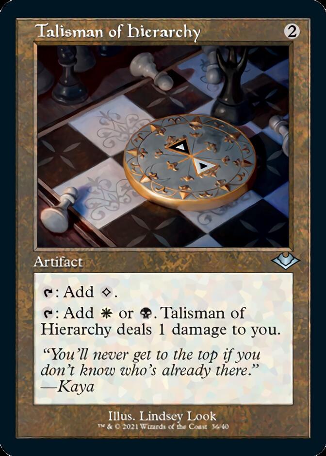 {C} Talisman of Hierarchy (Retro Foil Etched) [Modern Horizons 2][RF ET MH1 036]