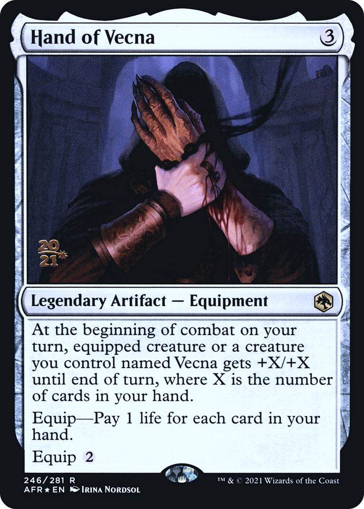 {R} Hand of Vecna [Dungeons & Dragons: Adventures in the Forgotten Realms Prerelease Promos][PR AFR 246]