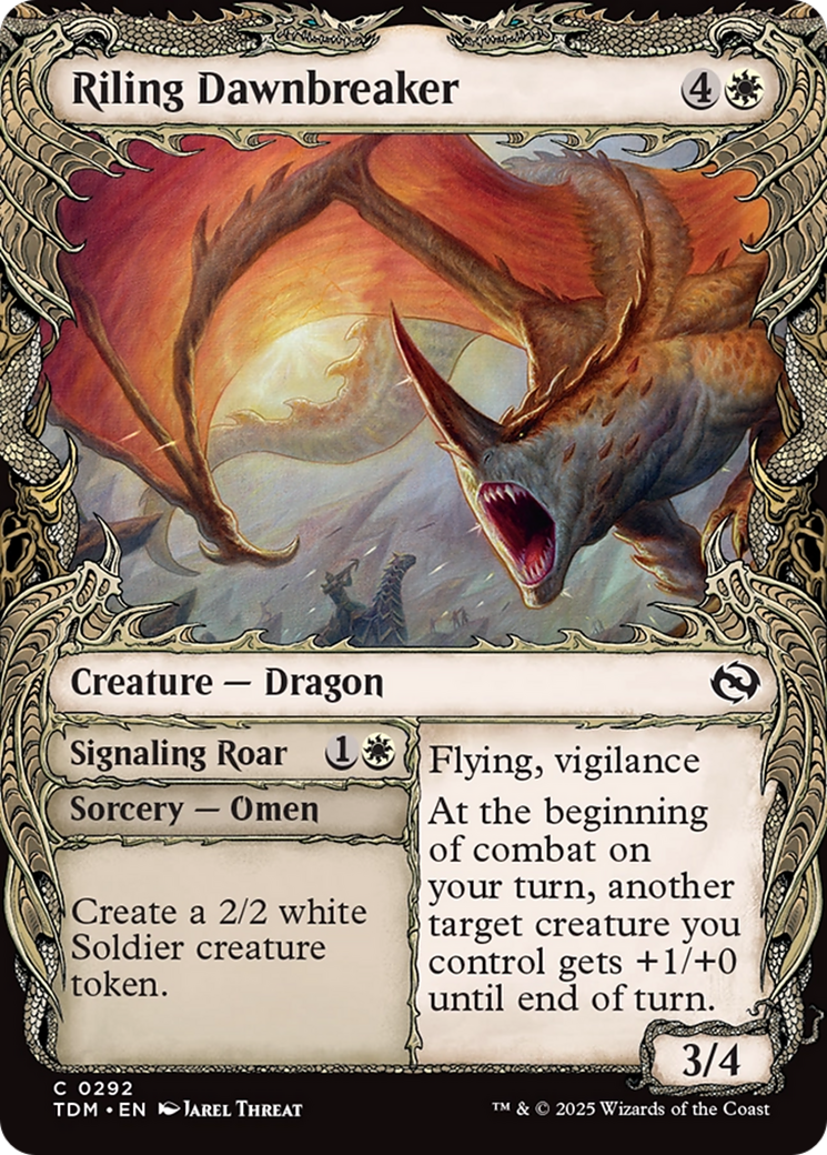 {@C} Riling Dawnbreaker (Showcase) [Tarkir: Dragonstorm][TDM 292]