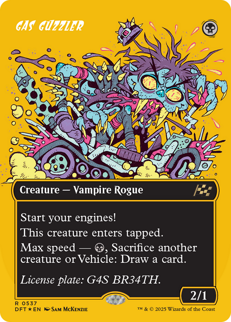 {@R} Gas Guzzler (Borderless) (First-Place Foil) [Aetherdrift][DFT 537]