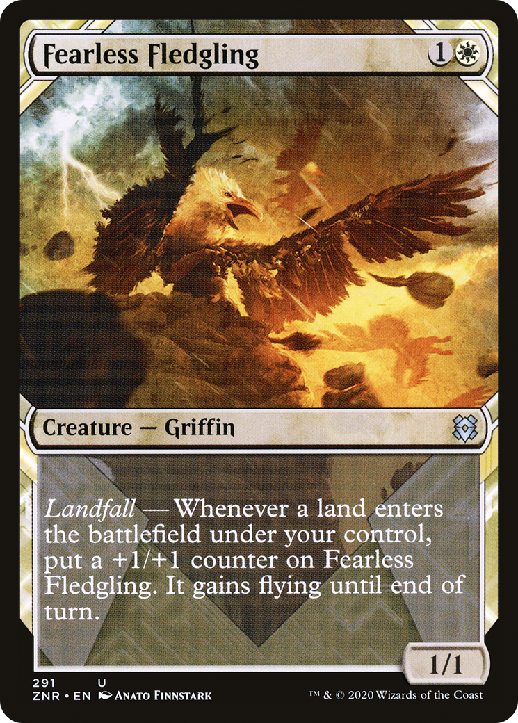 {C} Fearless Fledgling (Showcase) [Zendikar Rising][ZNR 291]