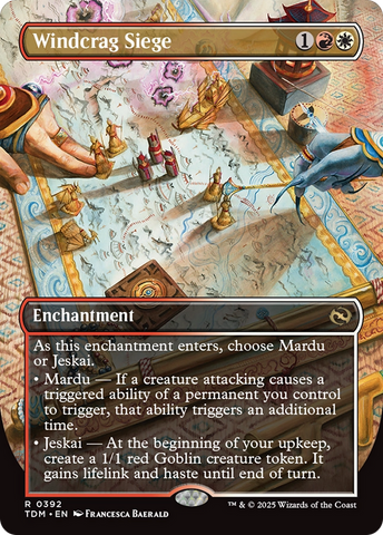 {@R} Windcrag Siege (Borderless) [Tarkir: Dragonstorm][TDM 392]
