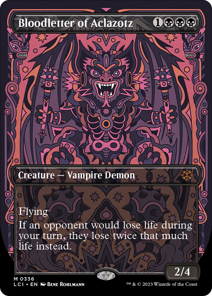 {@R} Bloodletter of Aclazotz (Borderless) [The Lost Caverns of Ixalan][LCI 336]