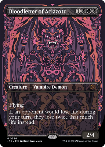 {@R} Bloodletter of Aclazotz (Borderless) [The Lost Caverns of Ixalan][LCI 336]