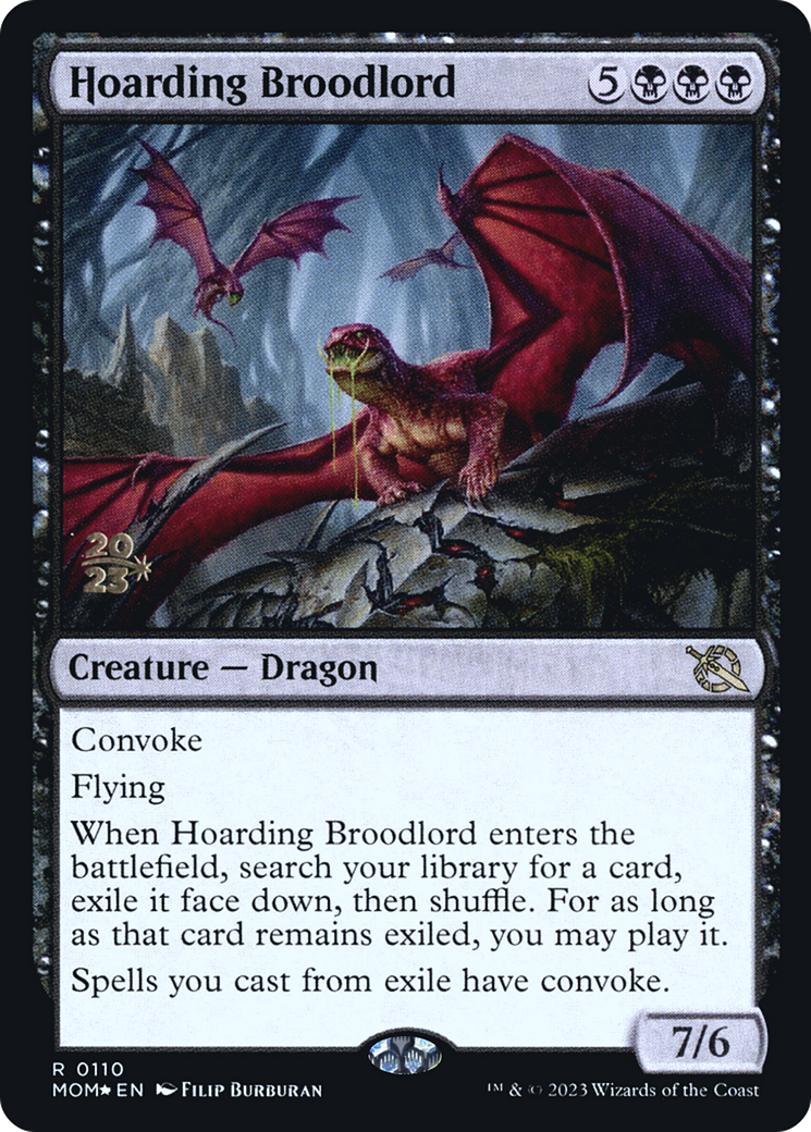 {R} Hoarding Broodlord [March of the Machine Prerelease Promos][PR MOM 110]