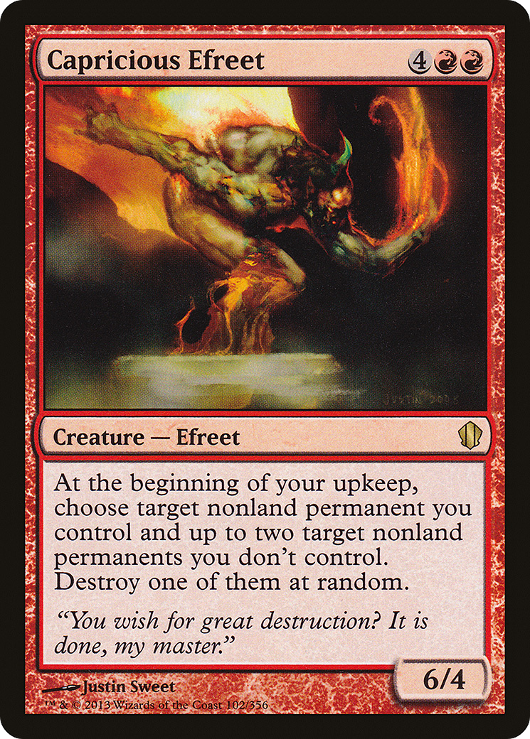 {R} Capricious Efreet [Commander 2013][C13 102]