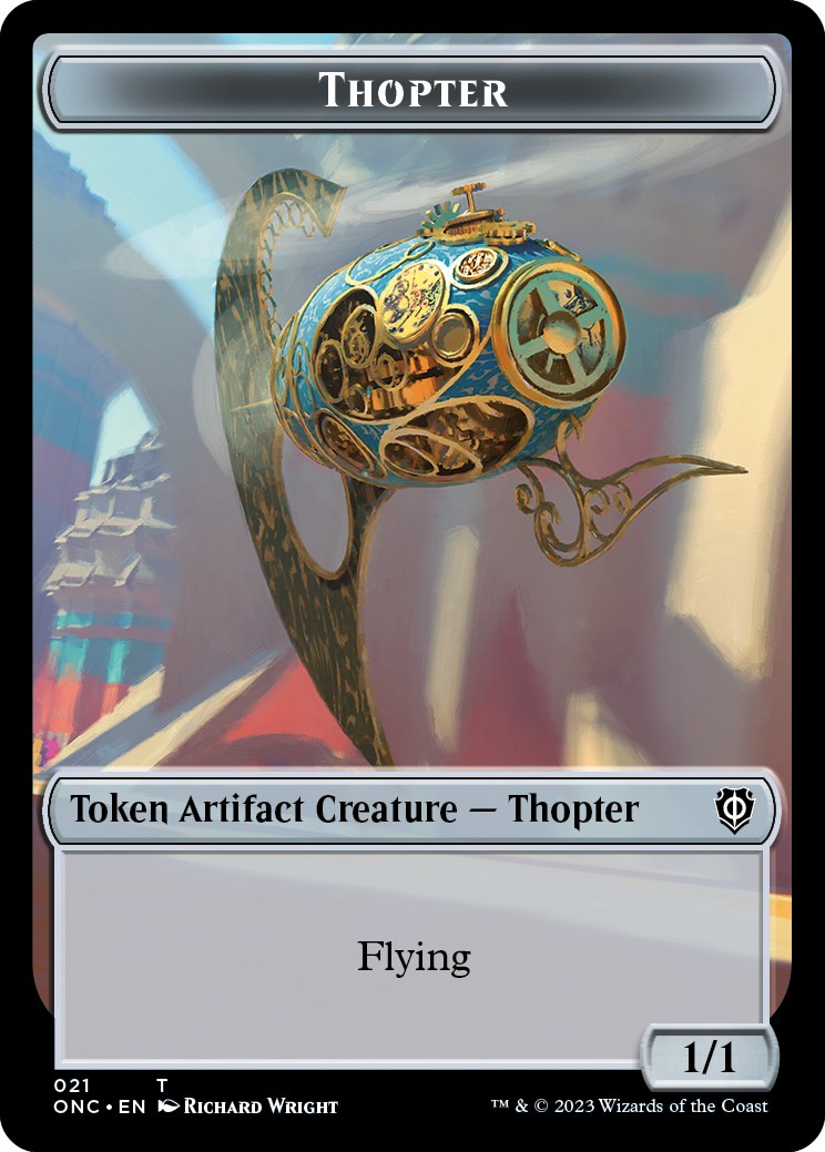 {T} Myr // Thopter Double-Sided Token [Phyrexia: All Will Be One Commander][TONC 19//21]