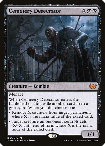 {R} Cemetery Desecrator [Innistrad: Crimson Vow][VOW 100]