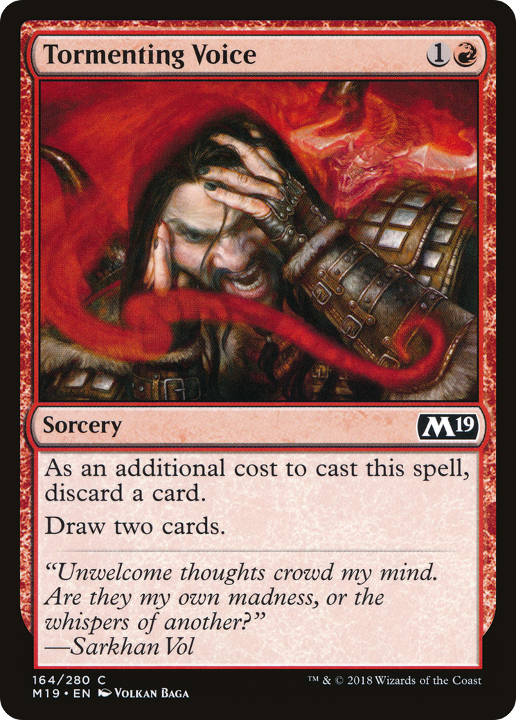 {C} Tormenting Voice [Core Set 2019][M19 164]