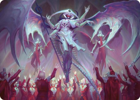 {A} Atraxa, Grand Unifier Art Card [Phyrexia: All Will Be One Art Series][AONE 045]