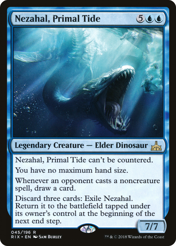 {R} Nezahal, Primal Tide [Rivals of Ixalan][RIX 045] - Misty Mountain Games