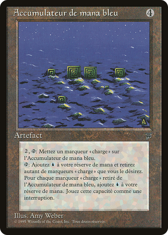 {C} Blue Mana Battery (French) - "Accumulateur de mana bleu" [Renaissance][REN 112]