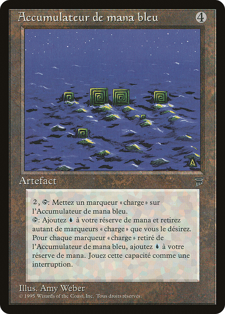 {C} Blue Mana Battery (French) - "Accumulateur de mana bleu" [Renaissance][REN 112]