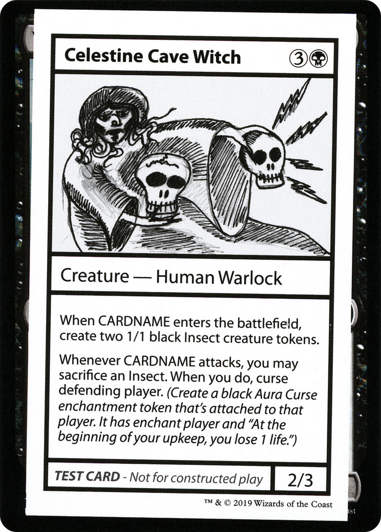 {R} Celestine Cave Witch (2021 Edition) [Mystery Booster Playtest Cards][CMB1 037]