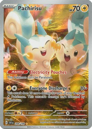 [PKM] Pachirisu - 208/198 208 - SV01 Scarlet & Violet Base Set Holofoil