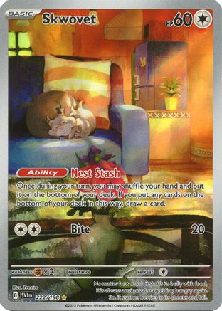 [PKM] Skwovet - 222/198 222 - SV01 Scarlet & Violet Base Set Holofoil