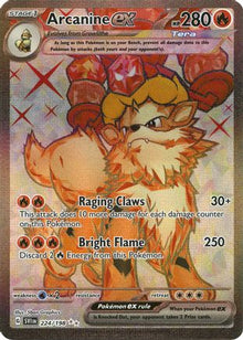 [PKM] Arcanine ex - 224/198 224 - SV01 Scarlet & Violet Base Set Holofoil
