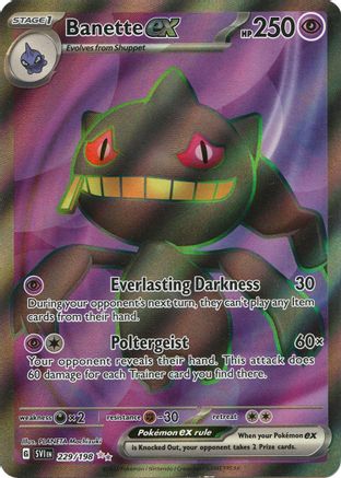 [PKM] Banette ex - 229/198 229 - SV01 Scarlet & Violet Base Set Holofoil