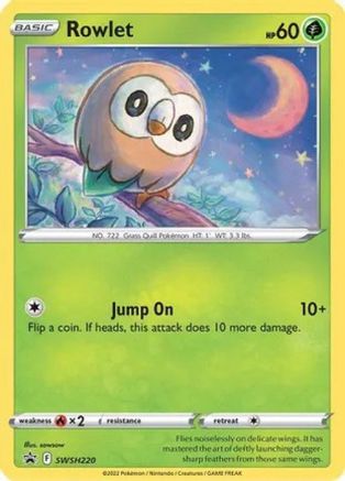 [PKM] Rowlet (SWSH220) (Cosmos Holo) [Sword & Shield: Black Star Promos]