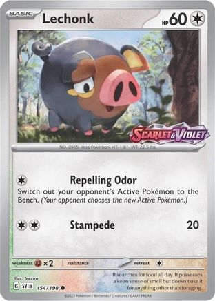 [PKM] Lechonk (154/198) (Store Promo) [Scarlet & Violet: Base Set]