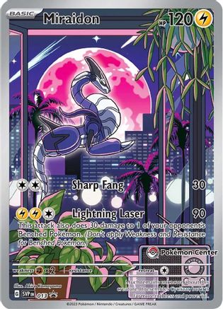 [PKM] Miraidon (013) (Pokemon Center Exclusive) [Scarlet & Violet: Black Star Promos]