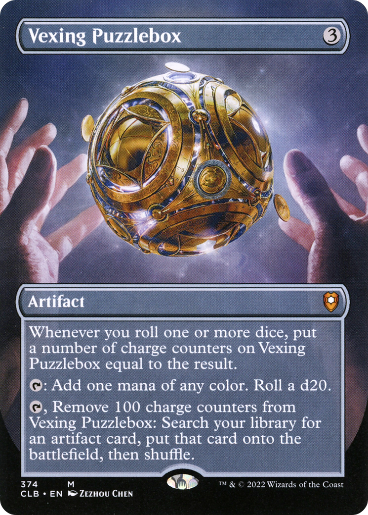 {R} Vexing Puzzlebox (Borderless Alternate Art) [Commander Legends: Battle for Baldur's Gate][CLB 374]