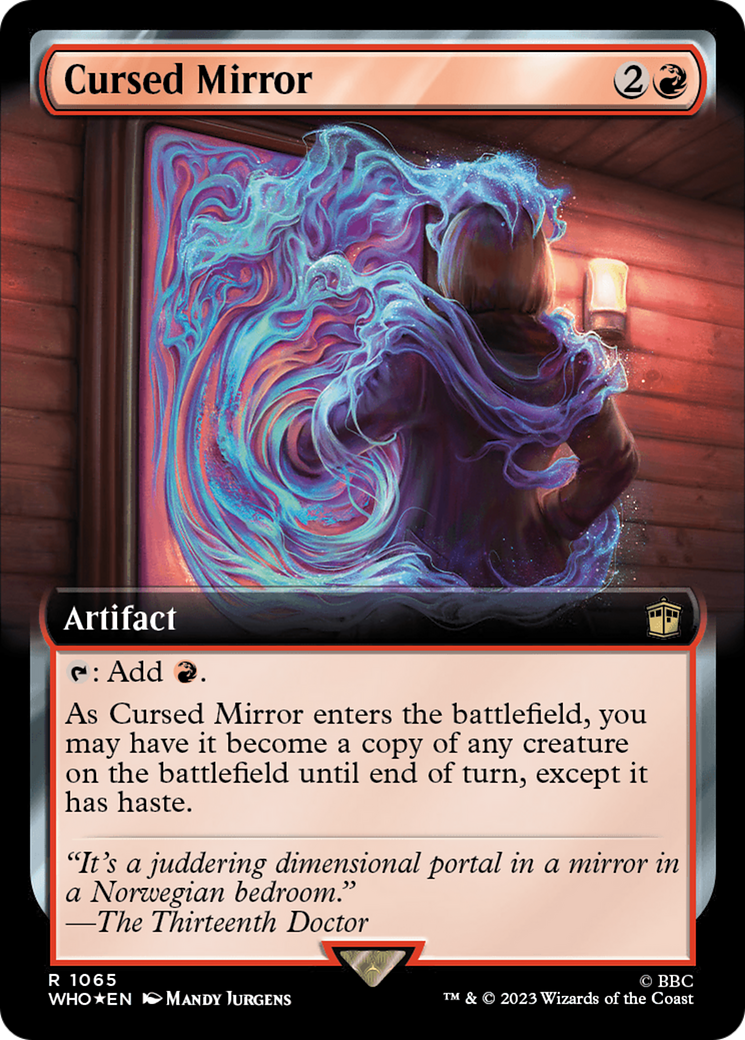 {R} Cursed Mirror (Extended Art) (Surge Foil) [Doctor Who][WHO 1065]