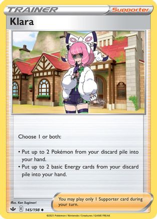 [PKM] Klara (145/198) (Cosmos Foil) [Sword & Shield: Chilling Reign]