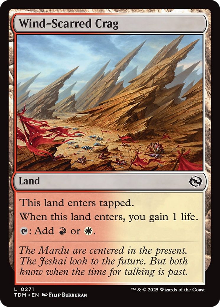 {@C} Wind-Scarred Crag [Tarkir: Dragonstorm][TDM 271]
