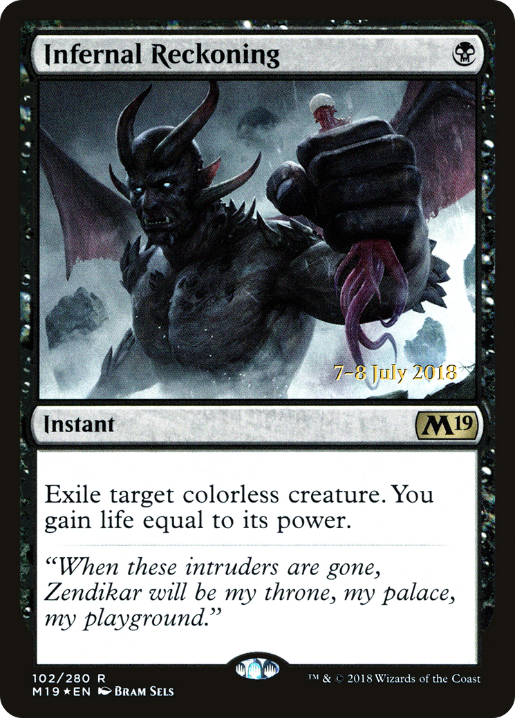 {R} Infernal Reckoning [Core Set 2019 Prerelease Promos][PR M19 102]