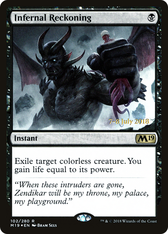 {R} Infernal Reckoning [Core Set 2019 Prerelease Promos][PR M19 102]