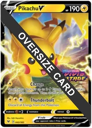 [PKM-R] Pikachu V (043/185) (Vivid Voltage Stamp) [Sword & Shield: Vivid Voltage]