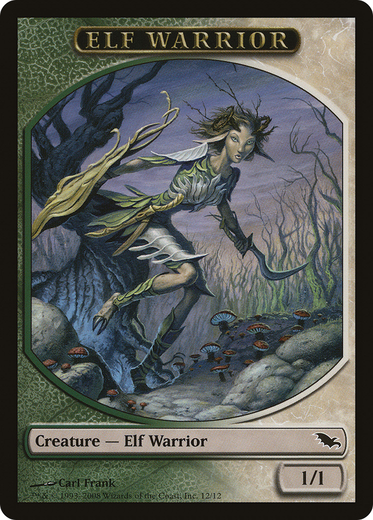 {T} Elf Warrior Token (12/12) [Shadowmoor Tokens][TSHM 012]