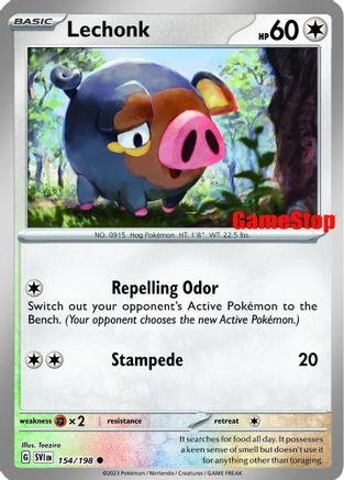 [PKM] Lechonk (154/198) (GameStop Promo) [Scarlet & Violet: Base Set]