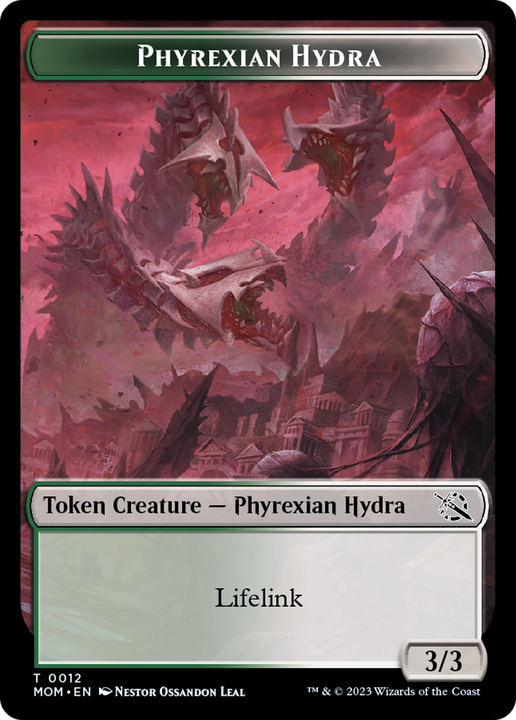 {T} Elemental (9) // Phyrexian Hydra (12) Double-Sided Token [March of the Machine Tokens][TMOM 9//12]