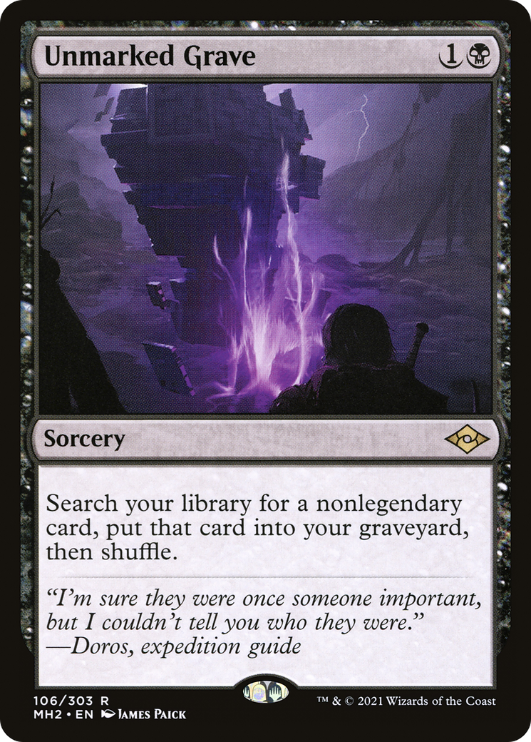 {R} Unmarked Grave (Foil) [Modern Horizons 2] [MH2 106]