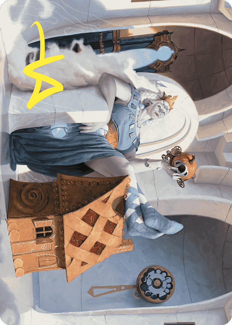 {A} Beluna Grandsquall Art Card (Gold-Stamped Signature) [Wilds of Eldraine Art Series][GS AWOE 036]