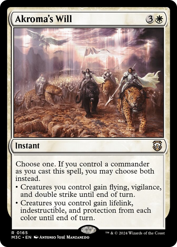 {R} Akroma's Will (Ripple Foil) [Modern Horizons 3 Commander][RPF M3C 165]
