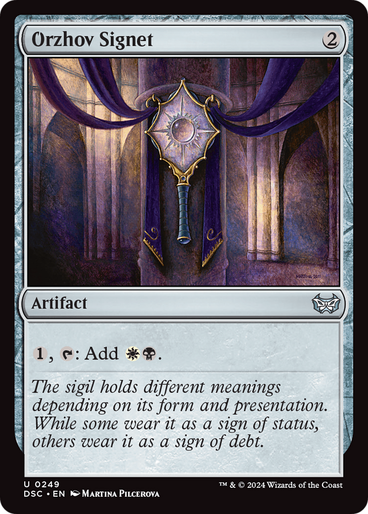 {C} Orzhov Signet [Duskmourn: House of Horror Commander][DSC 249]