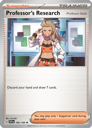 [PKM] Professor's Research (189/198) (Theme Deck Exclusive) [Scarlet & Violet: Base Set]