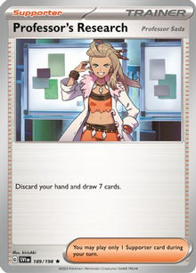 [PKM] Professor's Research (189/198) (Theme Deck Exclusive) [Scarlet & Violet: Base Set]