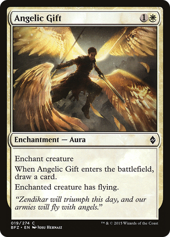 {C} Angelic Gift [Battle for Zendikar][BFZ 019]