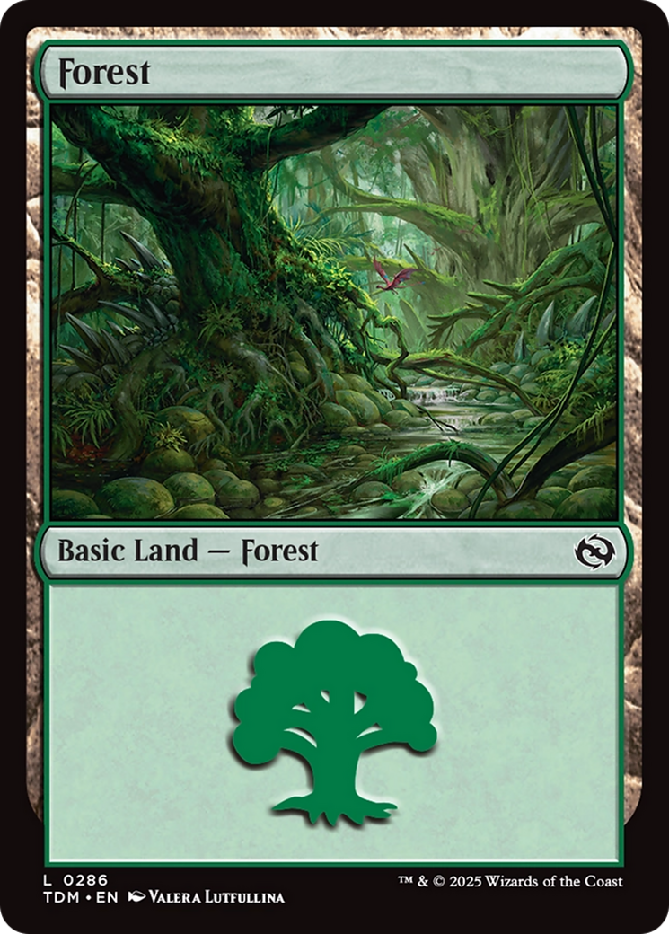 {B} Forest (0286) [Tarkir: Dragonstorm][TDM 286]