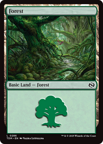 {B} Forest (0286) [Tarkir: Dragonstorm][TDM 286]