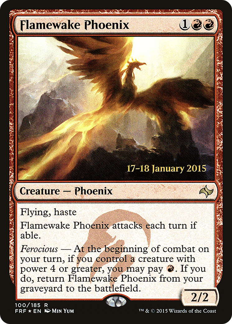 {R} Flamewake Phoenix [Fate Reforged Prerelease Promos][PR FRF 100] - Misty Mountain Games