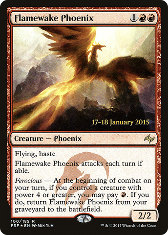 {R} Flamewake Phoenix [Fate Reforged Prerelease Promos][PR FRF 100]