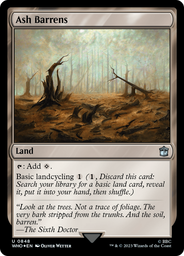 {C} Ash Barrens (Surge Foil) [Doctor Who][WHO 848]