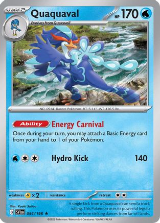 [PKM-R] Quaquaval (054/198) (Theme Deck Exclusive) [Scarlet & Violet: Base Set]